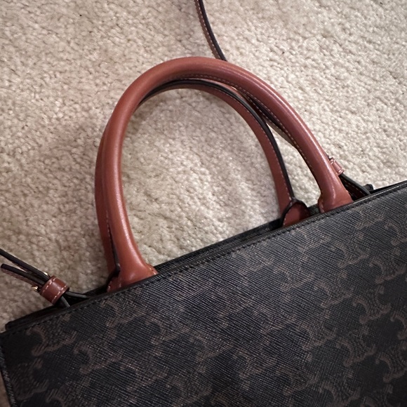 SMALL CABAS VERTICAL IN TRIOMPHE CANVAS AND CALFSKIN - Picture 3 of 10